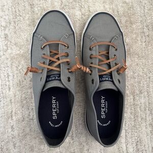 Sperry Gray Slip On Shoes
